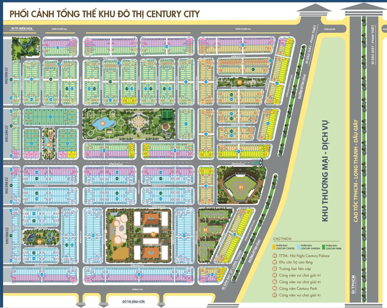 Mặt bằng dự án Century City